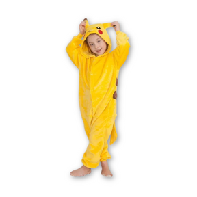 Pijama Macacão Infantil Peluciado Pikachu