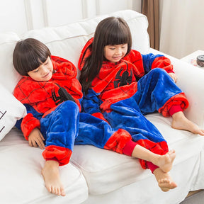 Pijama Macacão Infantil Peluciado Homem Aranha