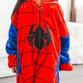 Pijama Macacão Infantil Peluciado Homem Aranha