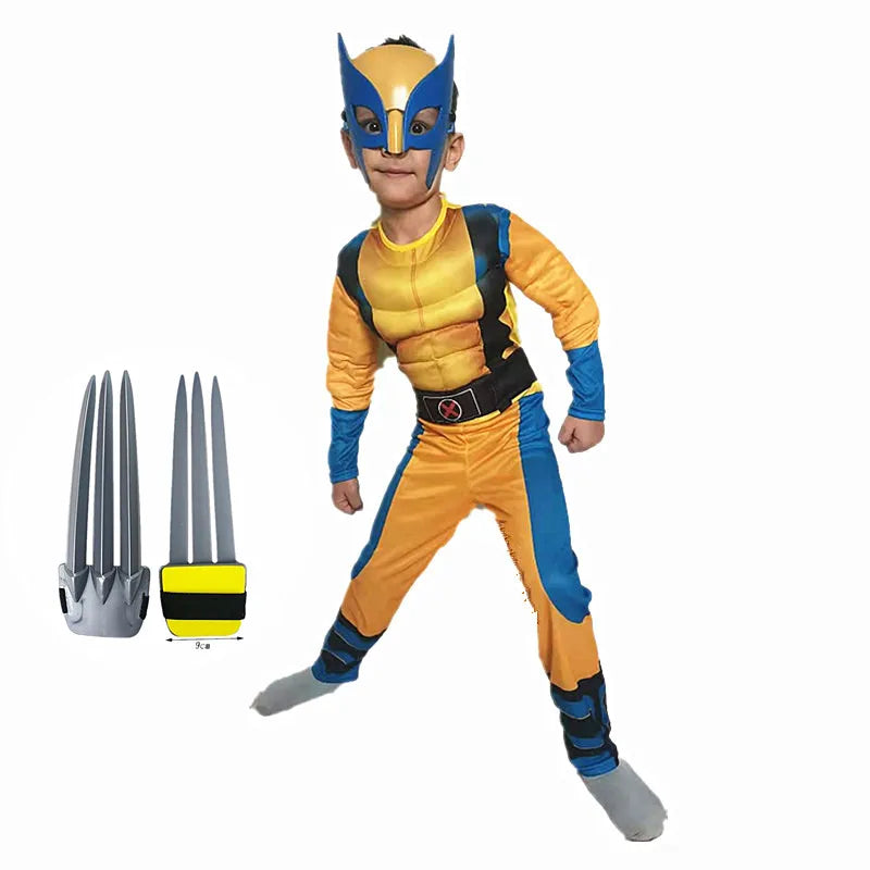 Fantasia Completa Wolverine Com Máscara e Garras