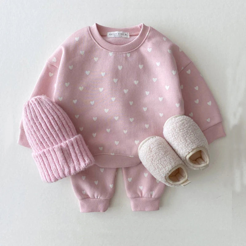 Conjunto Moletom Infantil Mini Heart