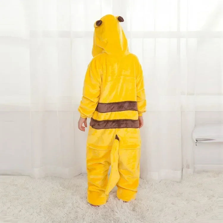 Pijama Macacão Infantil Peluciado Pikachu