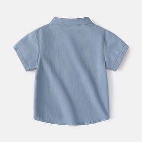 Camisa de Linho Infantil Gola Padre