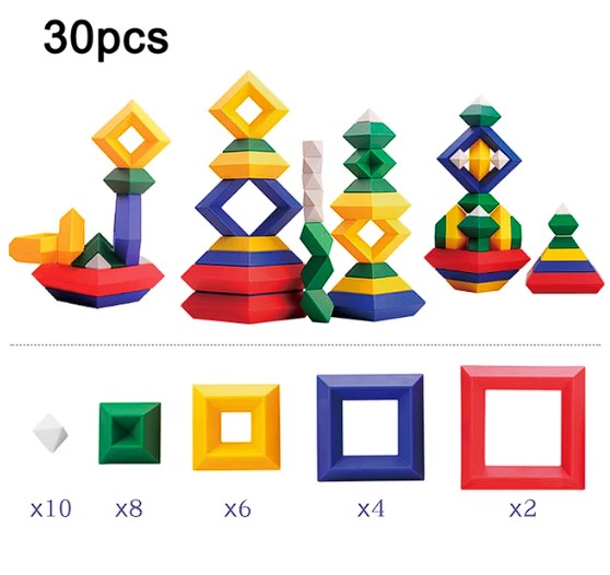 Brinquedo de Construir Piramides 3D