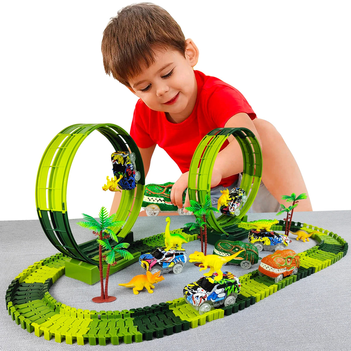 Brinquedo Pista Dino Max 139 Peças