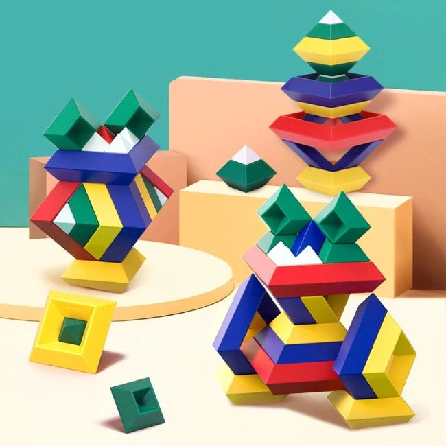 Brinquedo de Construir Piramides 3D