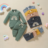 Conjunto infantil Rainbow Kids de lã para inverno